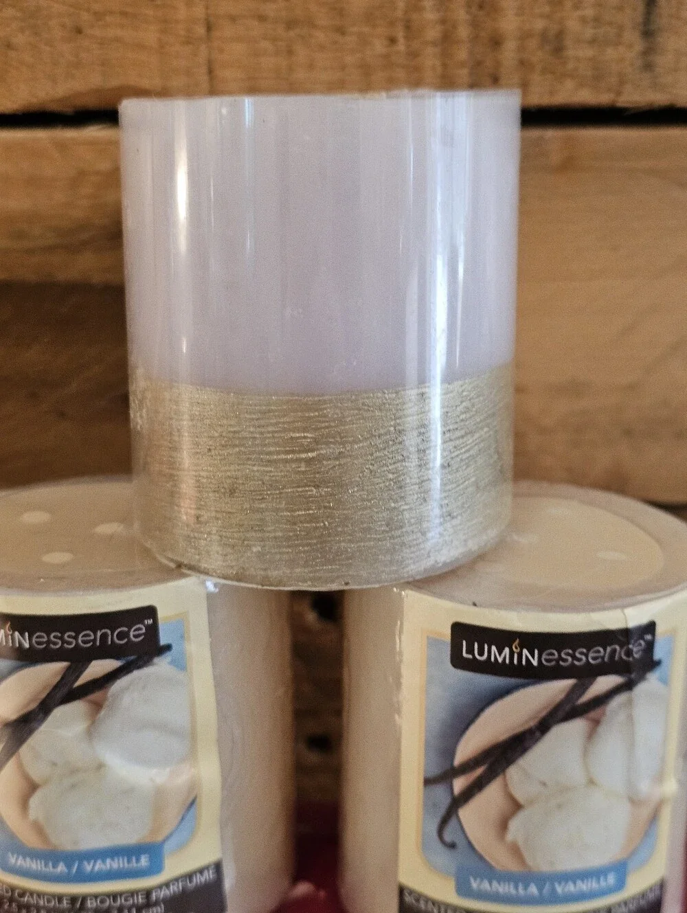 Set Of 12 Luminessence Pillar Candles 2-3/4